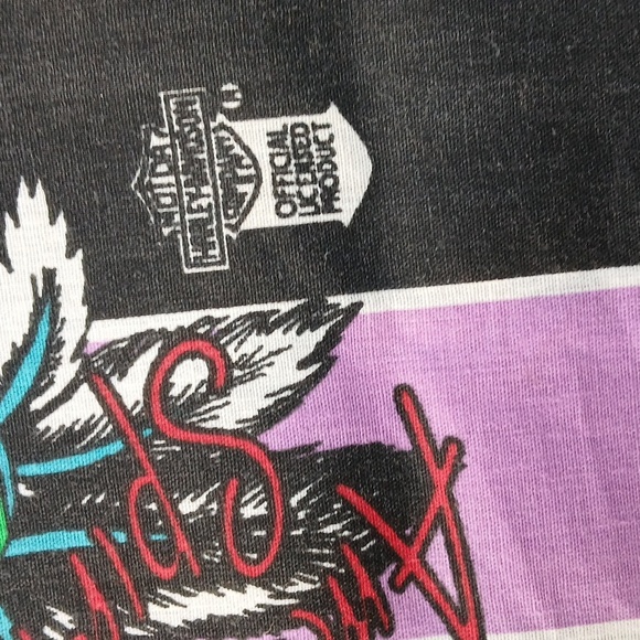 Harley Davidson Handkerchief Bandana Scarf Bald Eagle American Spirit Vintage - Picture 6 of 8